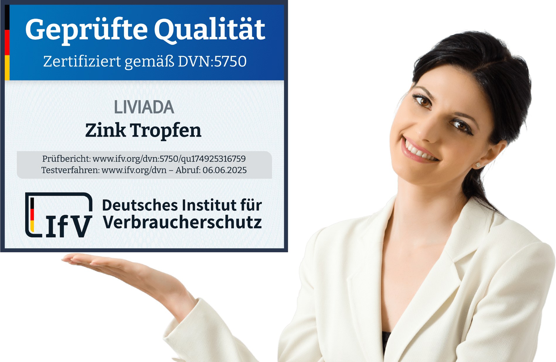 LIVIADA Zink Tropfen - Geprüfte Qualität by IfV